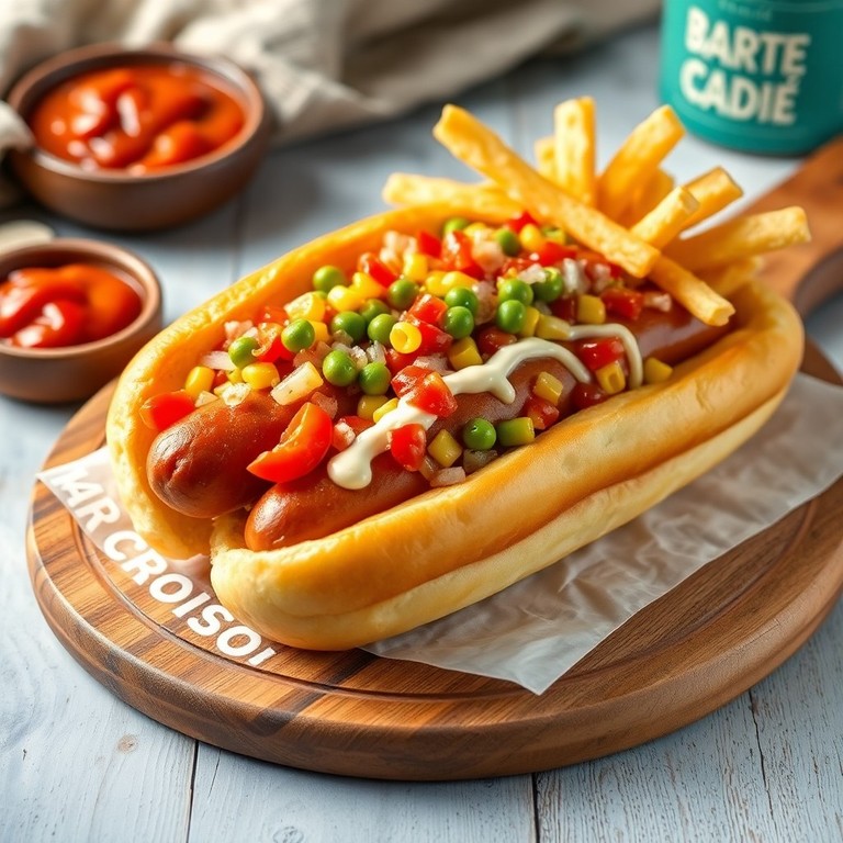 Cachorro Quente Clássico na Fritadeira de Ar Quente