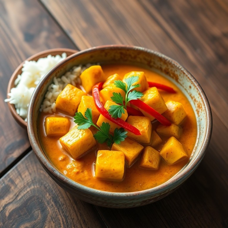 Tofu-Curry mit Kokosmilch