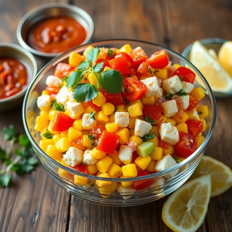 Indian-Inspired Corn and Paneer Salad