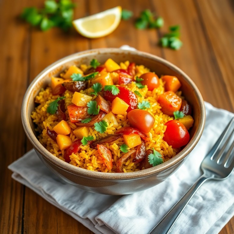 Spiced Vegetable Rice Bowl