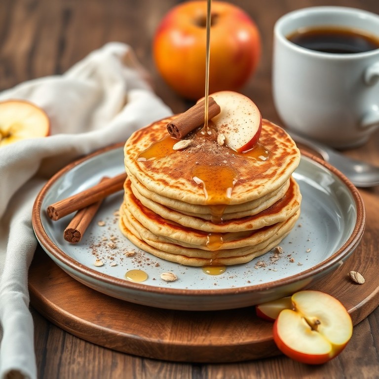 Panquecas de Maçã, Canela e Aveia