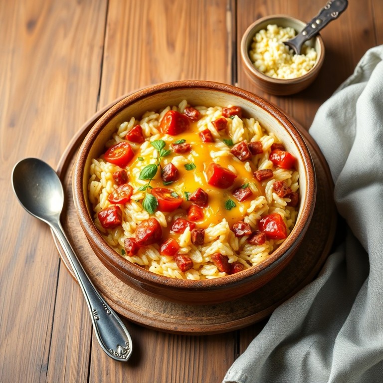 Arroz Cremoso con Chorizo y Queso