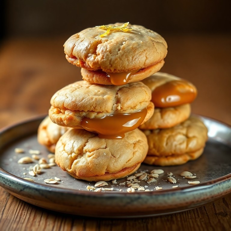 Alfajores de avena y miel sin azúcar