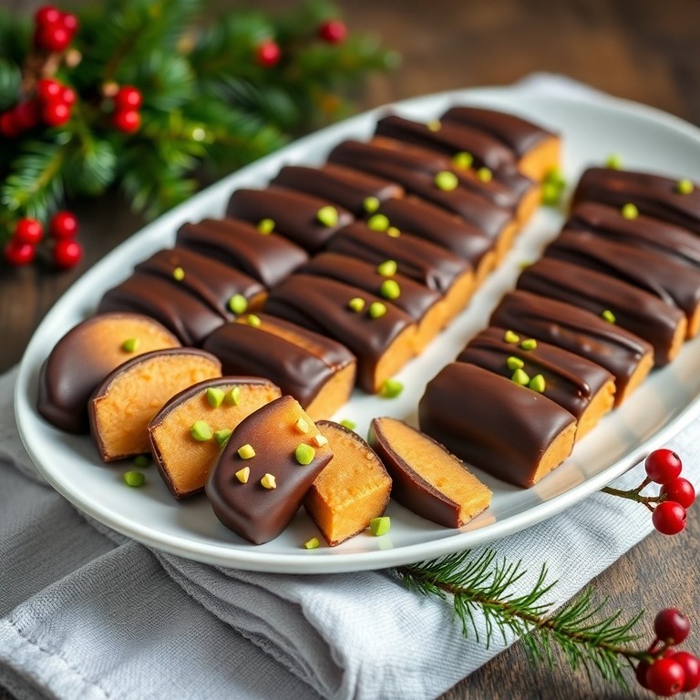 Schokoladen-Marzipan-Stangen
