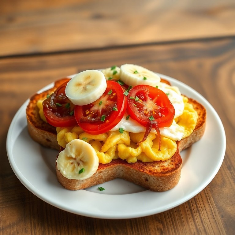 Savory Banana and Tomato Breakfast Toast