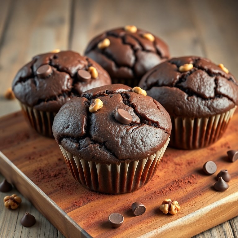Muffins Clásicos de Chocolate y Nueces