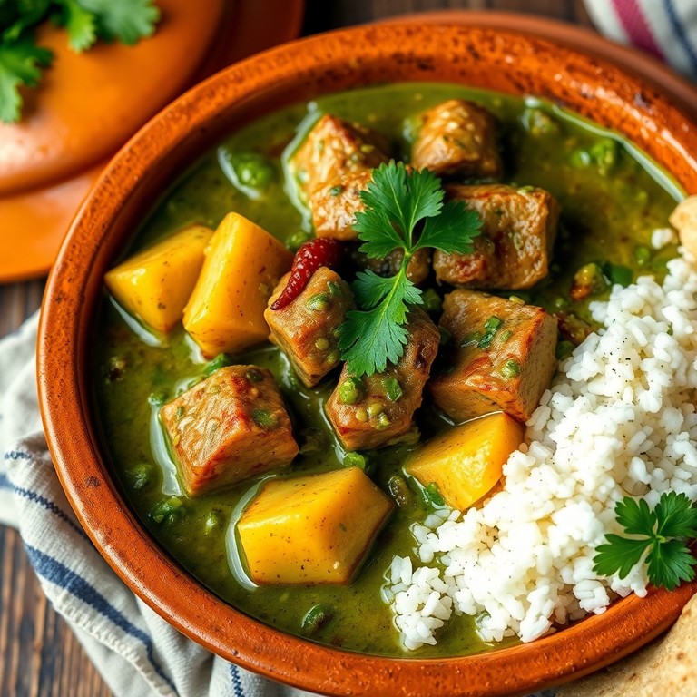 Estofado de Cerdo en Salsa Verde a la Mexicana