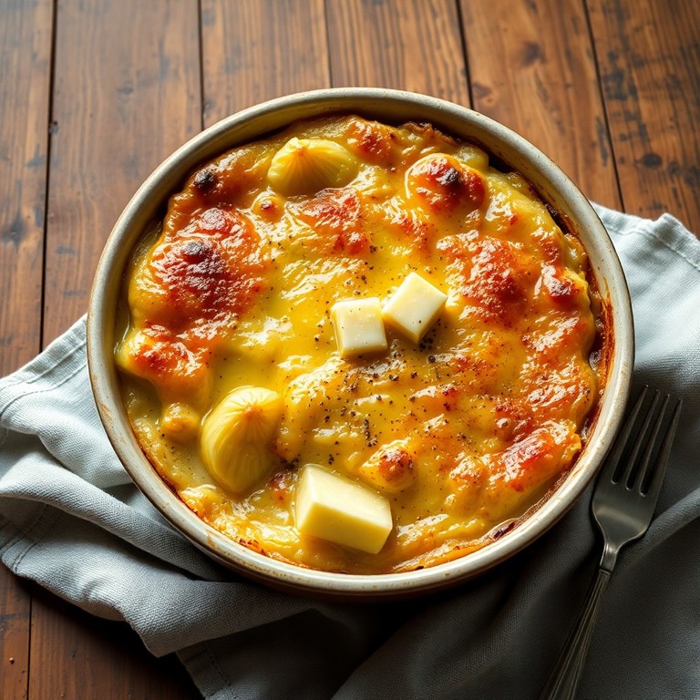 Chicorée-Gratin mit Käse und Muskatnuss
