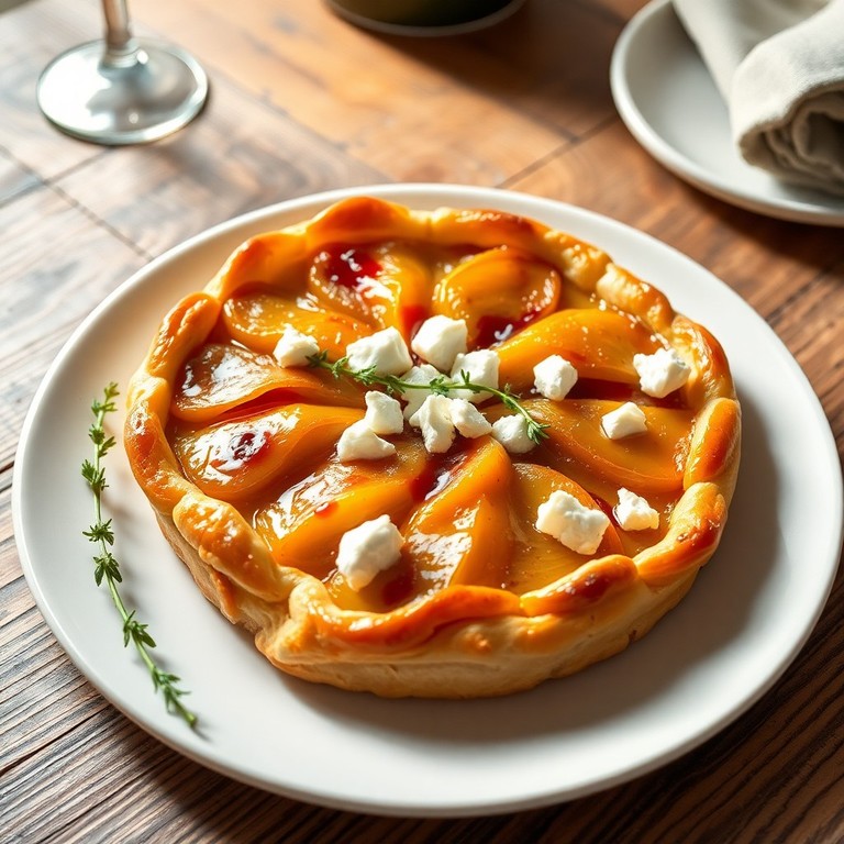 Tarte Tatin aux Poireaux et au Fromage de Chèvre