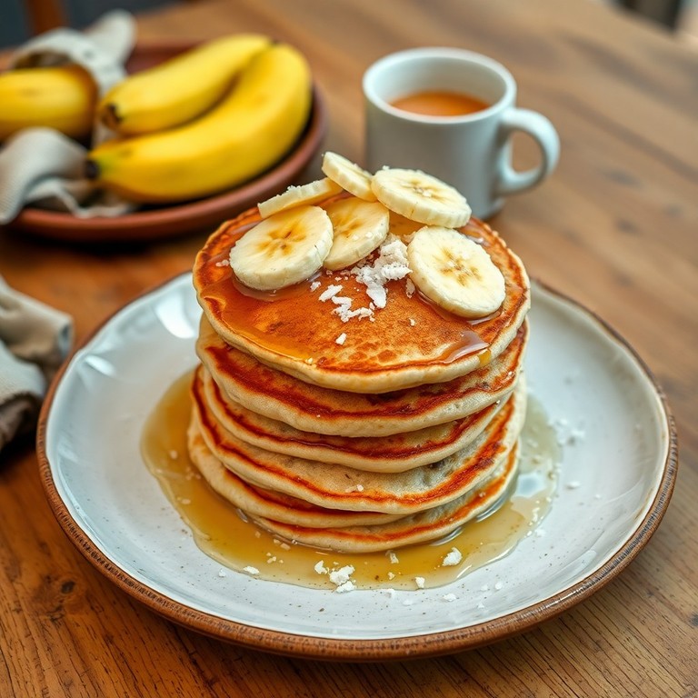 Panquecas de Coco e Banana