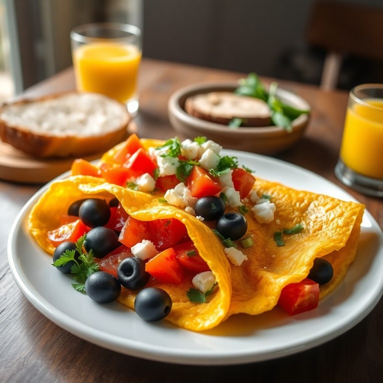 Omelette Méditerranéenne aux Herbes Fraîches