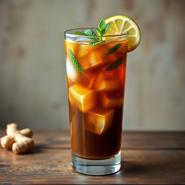 Té helado de café y jengibre