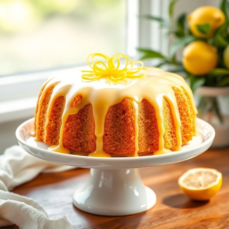 Bolo de Limão com Glacê de Manteiga