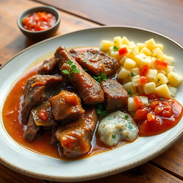 Estofado de carne en salsa dulce de miel