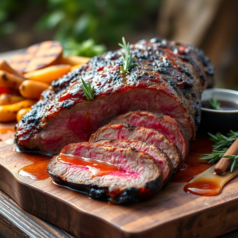 Asado de Res a la Parrilla con Glaseado de Miel