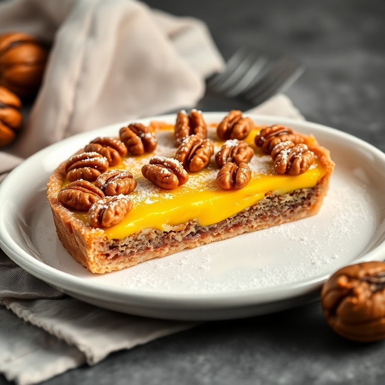 Torta de Gemas com Nozes Cremosa