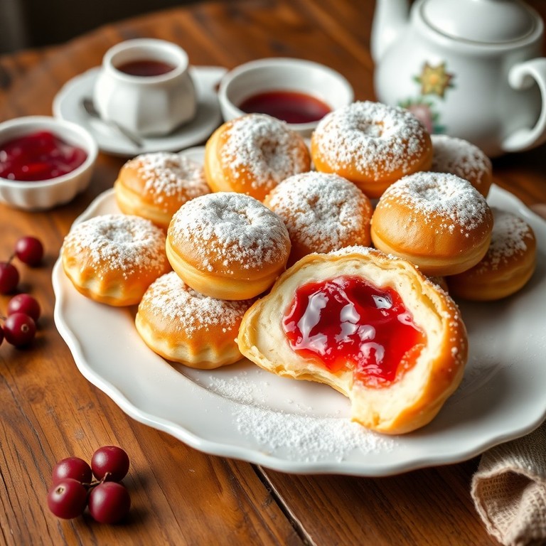 Traditionelle deutsche Fastnacht-Krapfen