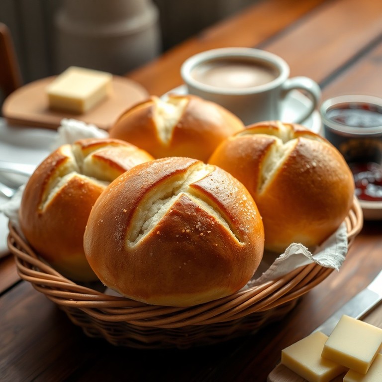 Klassische deutsche Brötchen