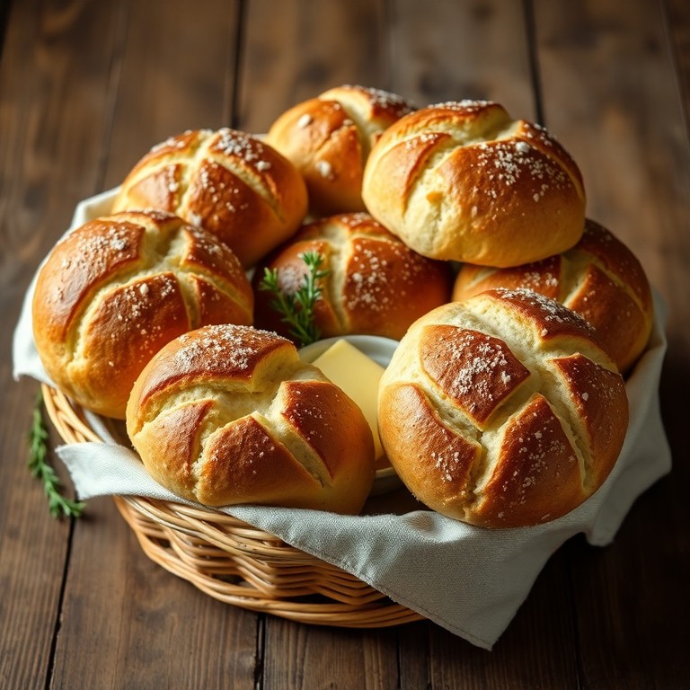 Französische Pain de Campagne (Landbrotbrötchen)