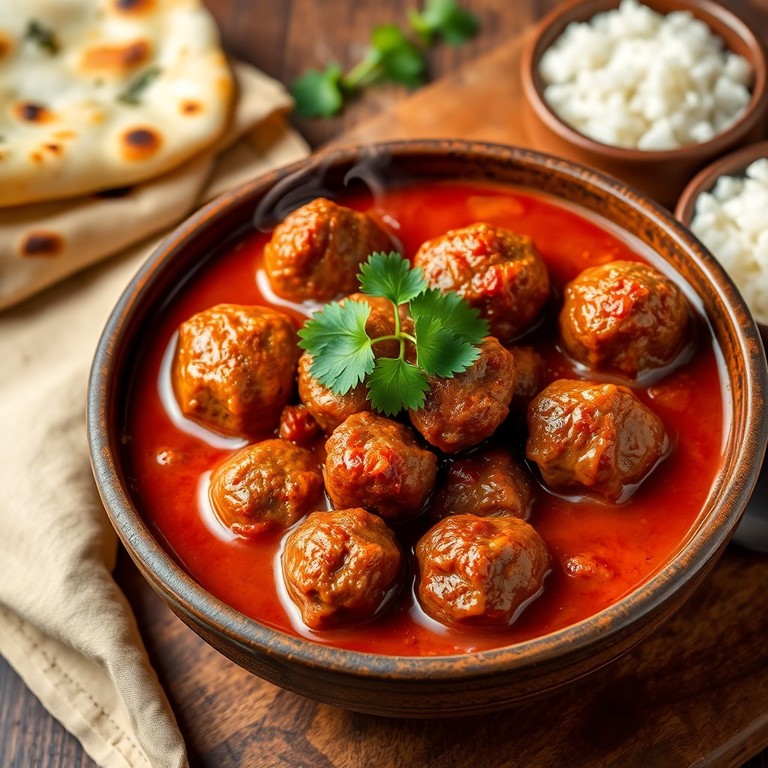 Spicy Mutton Meatball Curry