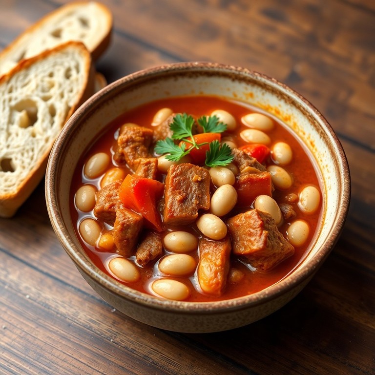Hearty Bean and Rib Stew