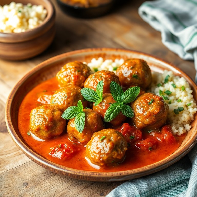 Boulette de viande épicée à la méditerranéenne