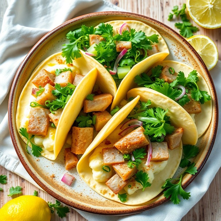 Geräucherte Makrelen-Tacos mit Zitronen-Kräuter-Salat