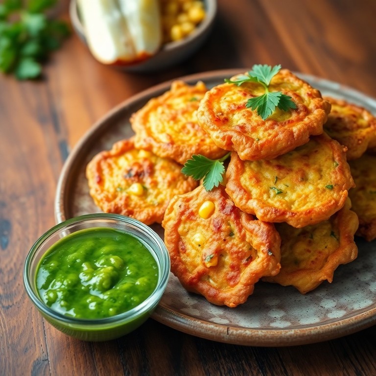 Crunchy Rice Flour and Corn Fritters