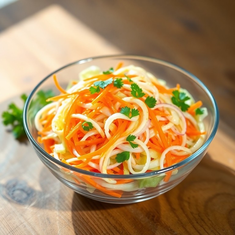 Salada Crocante de Cenoura e Repolho com Toque de Maionese