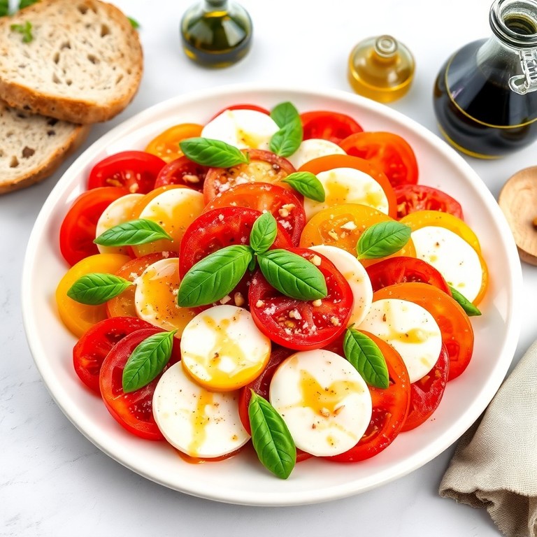 Mediterraner Tomaten- und Mozzarella-Salat