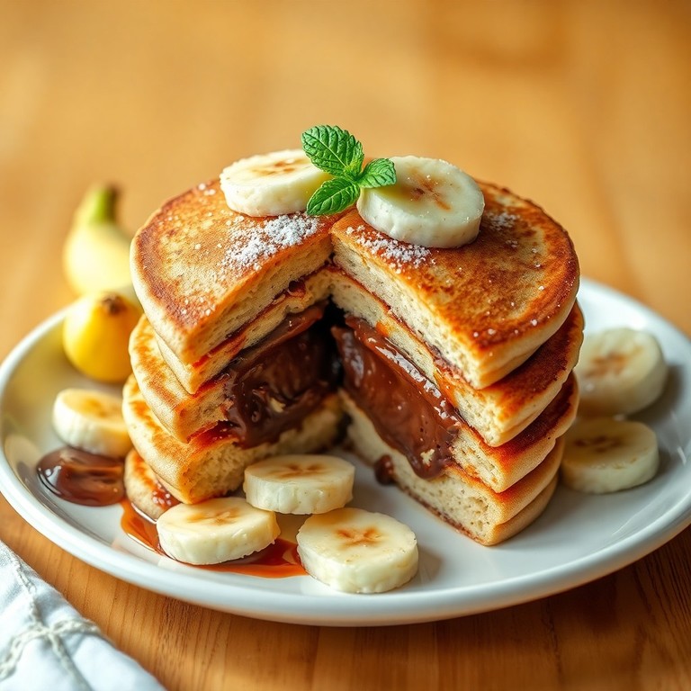 Panqueca de Banana com Nutella