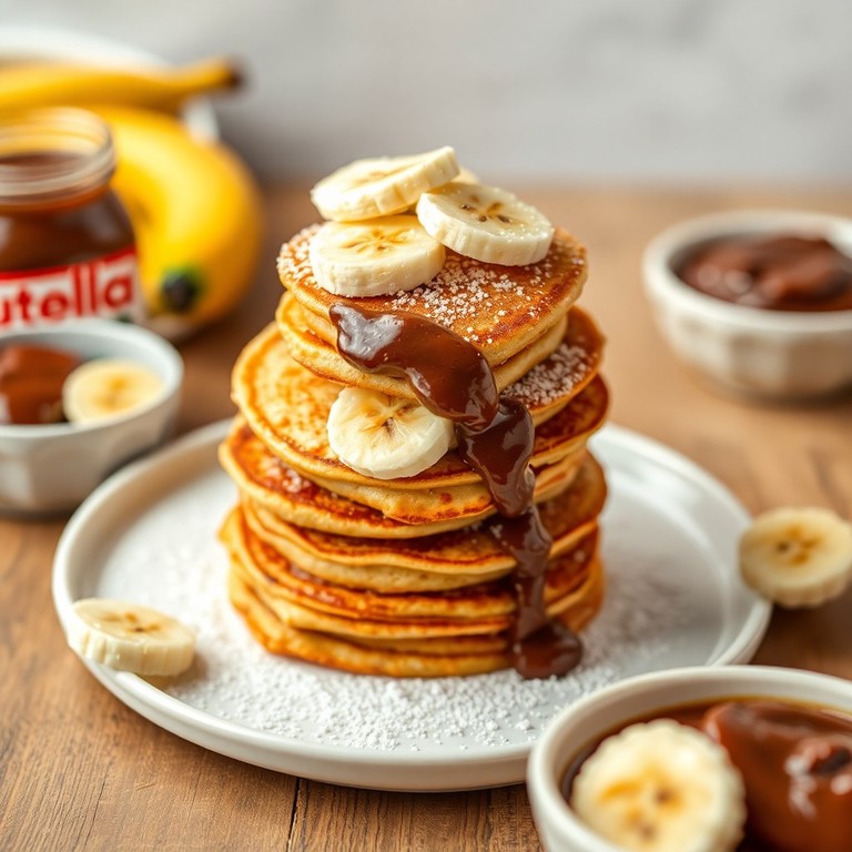 Panqueca de Banana com Nutella