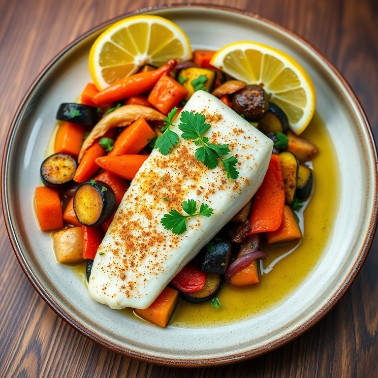 Bacalao con Verduras al Estilo Asirio