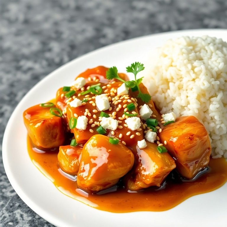 Asiatisches Hähnchen mit Honig, Sesam und Feta