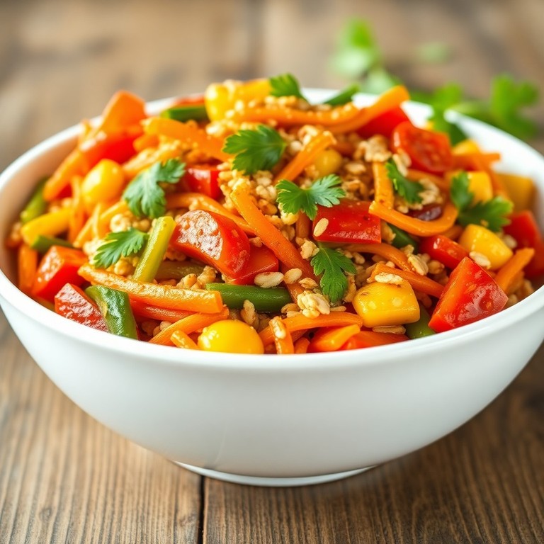 Vegetable Oatmeal Stir-Fry
