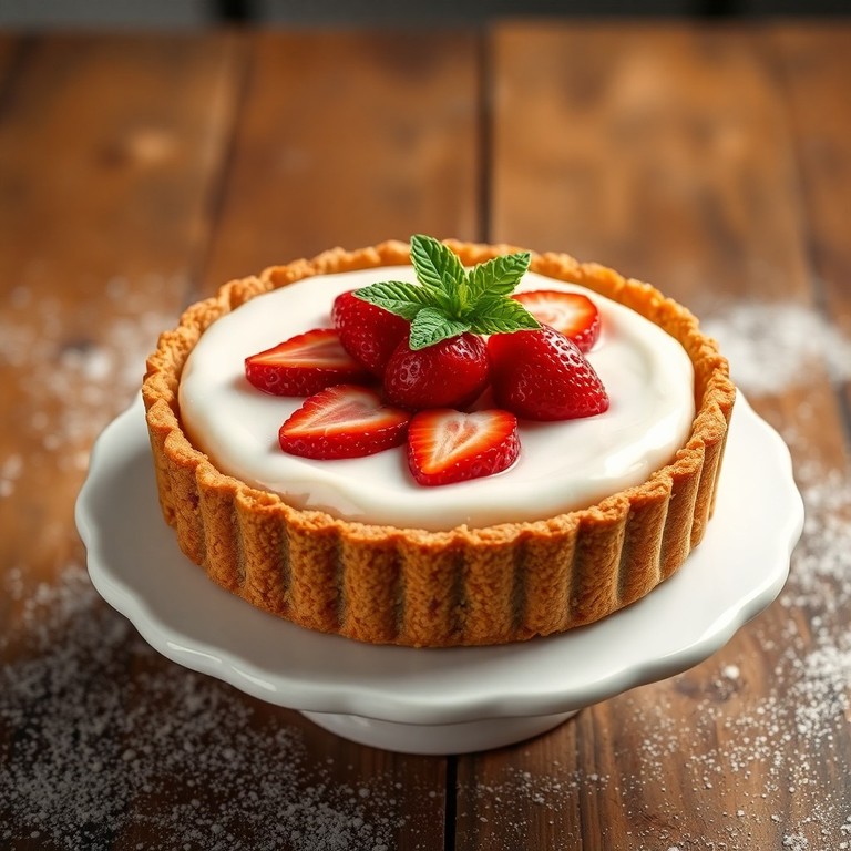 Torta de Nozes do Amor com Recheio de Morango