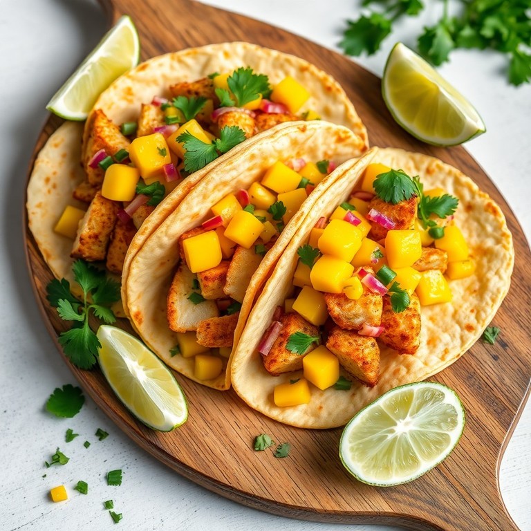 Tacos de Poisson à la Salsa de Mangue