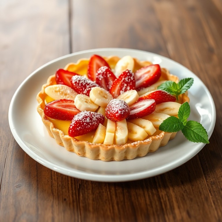 Torta de Frutas com Creme