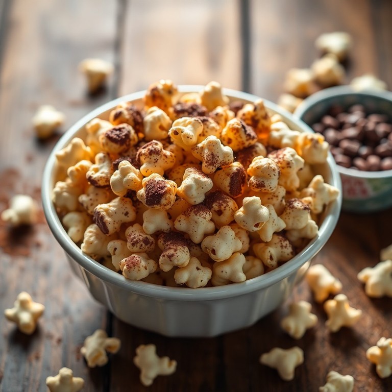Pipoca Doce de Achocolatado e Caramelo
