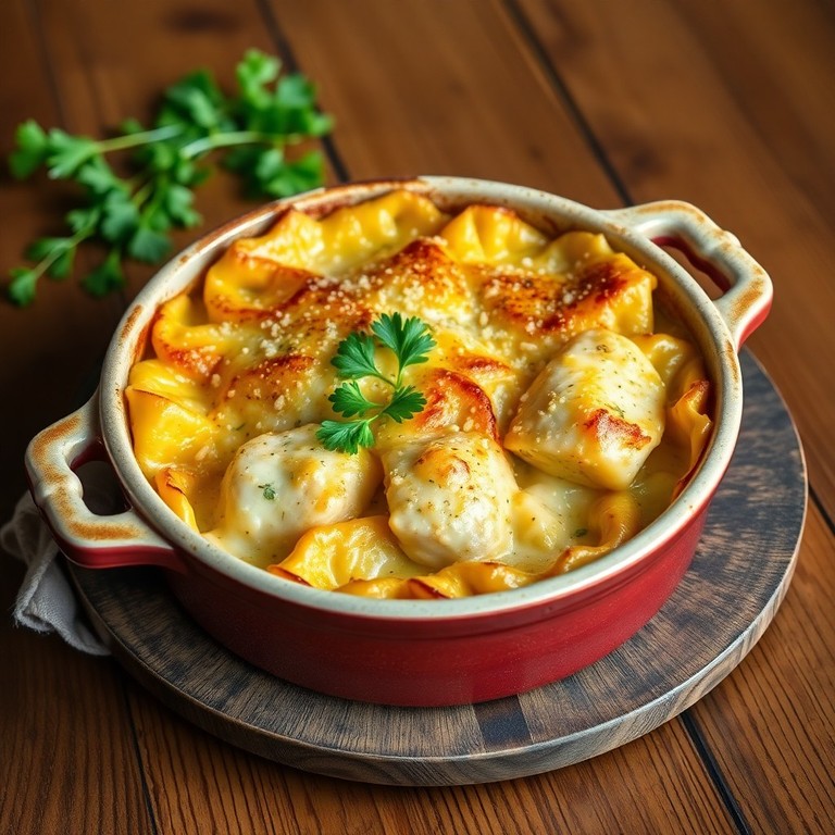 Gratin de poulet et courgettes au fromage
