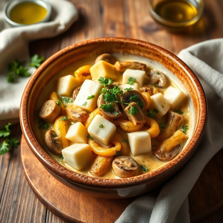 Sauté de Courgettes et Champignons à la Crème Fraîche