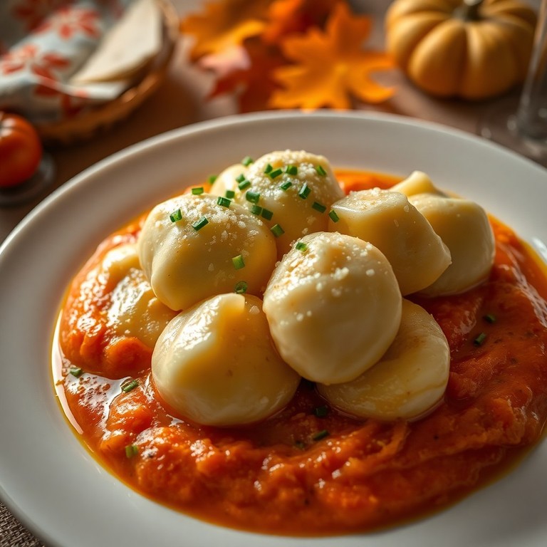 Vegetarische Eiernockerl mit Tomaten-Kartoffel-Püree