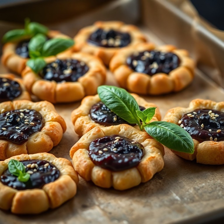 Galletas Artesanales con Pasta de Aceitunas Negras y Albahaca para 45 Personas