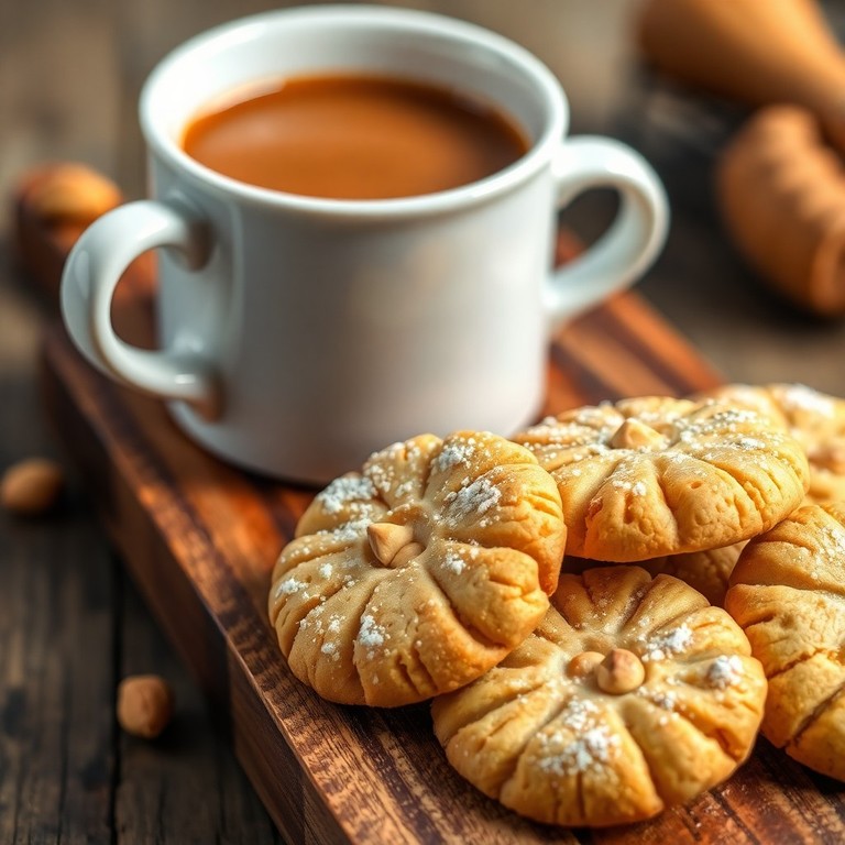 Biscoitos de Água e Amendoim com Amido de Milho