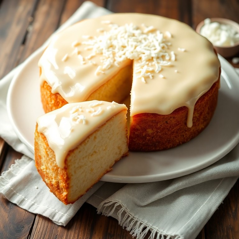Bolo de Coco com Leite Condensado