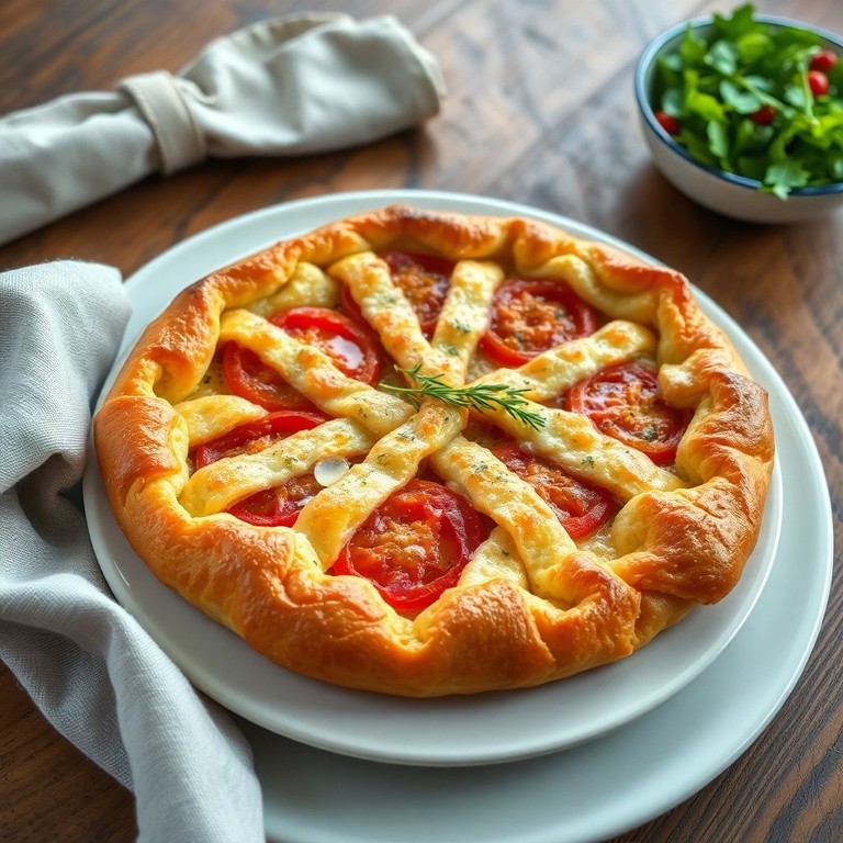 Massa de Queijo e Tomate Simples
