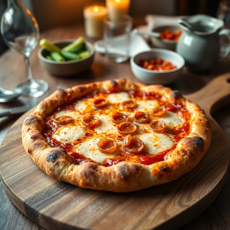 Pizza de Calabresa com Molho de Tomate Caseiro