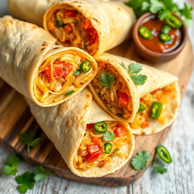 Tomato-Onion Maggi Wraps