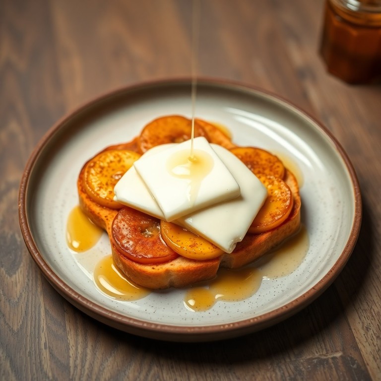 Torrada Doce de Banana com Canela e Queijo de Búfala