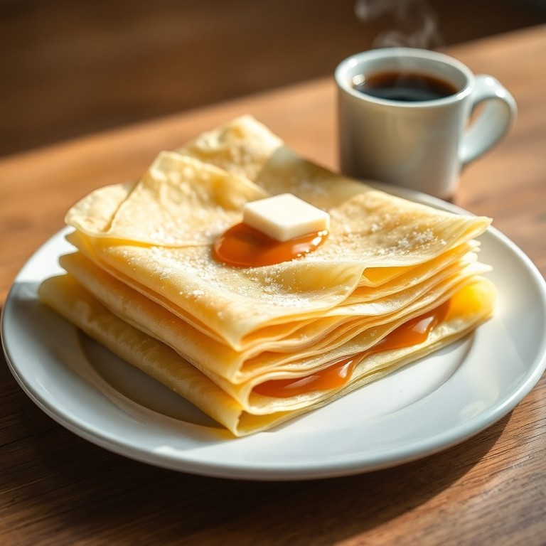 Crepe Doce de Leite Condensado com Massa de Trigo
